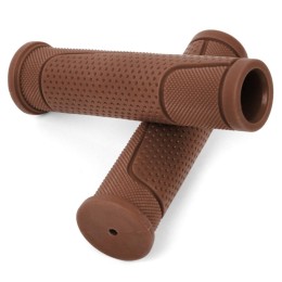 Грипсы 125 мм резиновые, инд. уп. Vinca Sport, коричневые