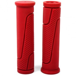 Грипсы 125 мм резиновые, инд. уп. Vinca Sport, красные