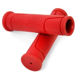 Грипсы 125 мм резиновые, инд. уп. Vinca Sport, красные