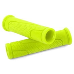 Грипсы 125 мм резиновые, инд. уп. Vinca Sport, лайм