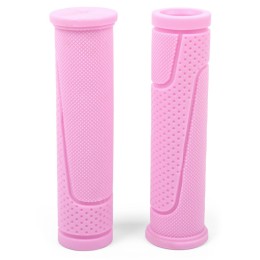 Грипсы 125 мм резиновые,  инд. уп. Vinca Sport, розовые