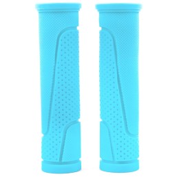 Грипсы 125 мм Vinca Sport, резиновые, голубые, инд. уп