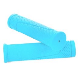 Грипсы 125 мм Vinca Sport, резиновые, голубые, инд. уп