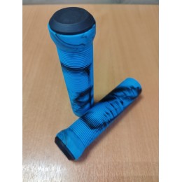 Грипсы 125мм для велосипеда/самоката, синий/черный