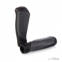 Грипсы 130 мм эргономичные Ash, черно-серые