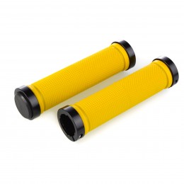 Грипсы 130 мм с алюминевыми струбцинами, желтый
