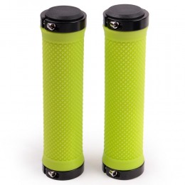 Грипсы 130 мм с метал. зажимами, салатовые Vinca Sport