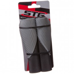 Грипсы 130 мм STG  HL-G303-1, черные-серые, комфортные