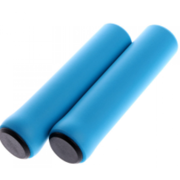 Грипсы 130мм силиконовые OPP bag, голубые