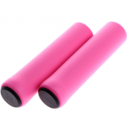 Грипсы 130мм силиконовые OPP bag, розовые