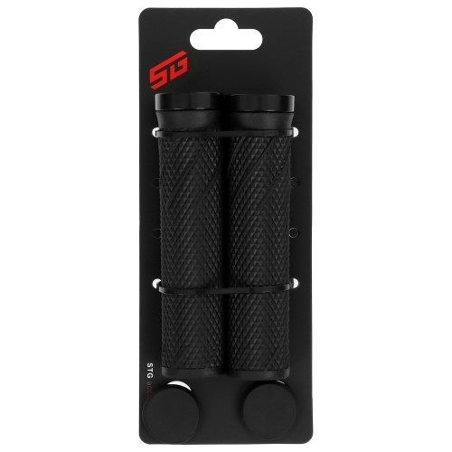 Грипсы 135 мм STG SZ-056B, Lock-On, чёрные