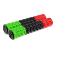 Грипсы 143мм, Pro-708-S3, цвет красный/чёрный/зелёный 4878607