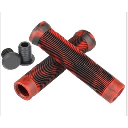 Грипсы 145 мм VOKUL для трюкового самоката, красный/белый