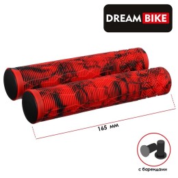 Грипсы 165 мм для самоката/велосипеда, черно-красные