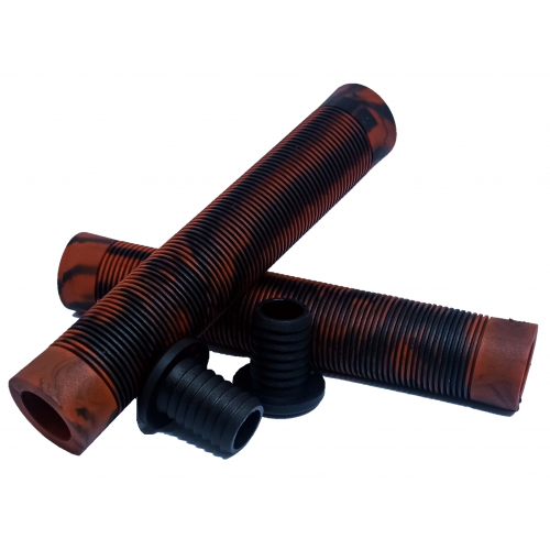 Грипсы 170 мм HAEVNER HG-MNRBK, черный/бордовый
