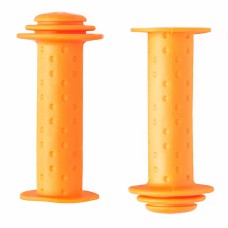 Грипсы детские, резиновые, длина 102мм, оранжевые, инд.уп.Vinca Sport