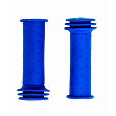 Грипсы детские, резиновые, длина 102мм, синие, инд.уп.Vinca Sport