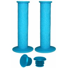 Грипсы резиновые  , длина 120 мм, голубые, инд. упаковка Vinca Sport