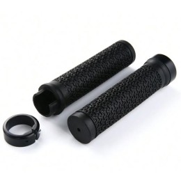 Грипсы RideRace 135 мм, lock-on, литые без баренд, черные