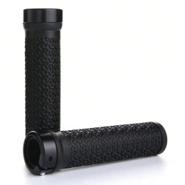 Грипсы RideRace 135 мм, lock-on, литые без баренд, черные