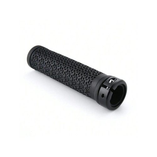 Грипсы RideRace 135 мм, lock-on, с барендами, черные