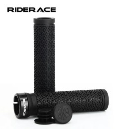 Грипсы RideRace 135 мм, lock-on, с барендами, черные