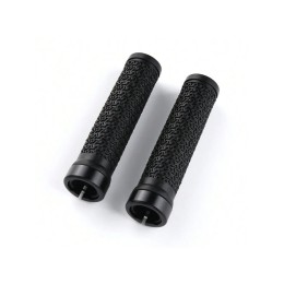 Грипсы RideRace 135 мм, lock-on, с барендами, черные