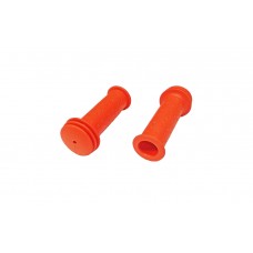 Грипсы TRIX, резиновые, для детских велосипедов, 102 мм,антисколз. упор,красные(100)