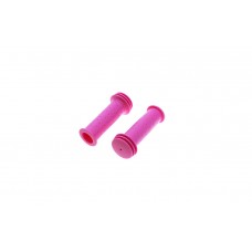Грипсы TRIX, резиновые, для детских велосипедов, 102 мм,антисколз. упор,розовые(100)