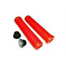 Грипсы 145 мм VLX (аналог Longneck Soft) с заглушками, красные