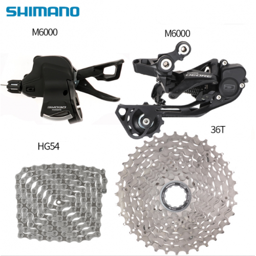 Групсет 1x10 Shimano Deore M6000 (манетка, переключатель, кассета, цепь)