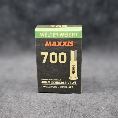 Камера 700х33/50 MAXXIS WELTER WEIGHT, 48 mm (schrader), уп - коробка