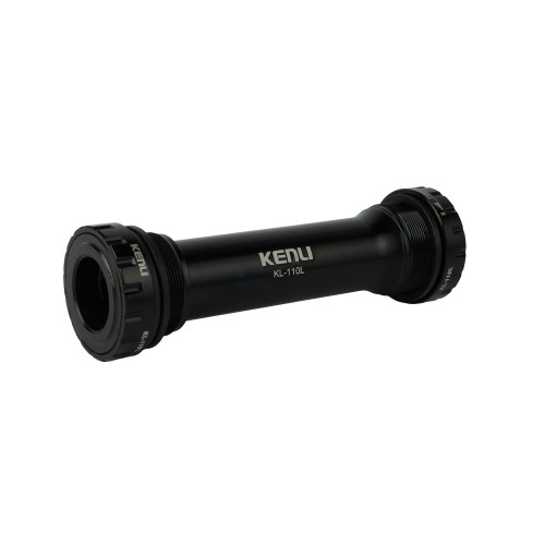 Каретка Fat Bike, под ось 24мм. KENLI KL-110L. с пром. подшипниками BLACK  STEEL CUPS & TUBE
