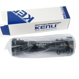 Каретка Fat Bike, под ось 24мм. KENLI KL-110L. с пром. подшипниками BLACK  STEEL CUPS & TUBE