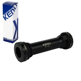 Каретка Fat Bike, под ось 24мм. KENLI KL-110L. с пром. подшипниками BLACK  STEEL CUPS & TUBE