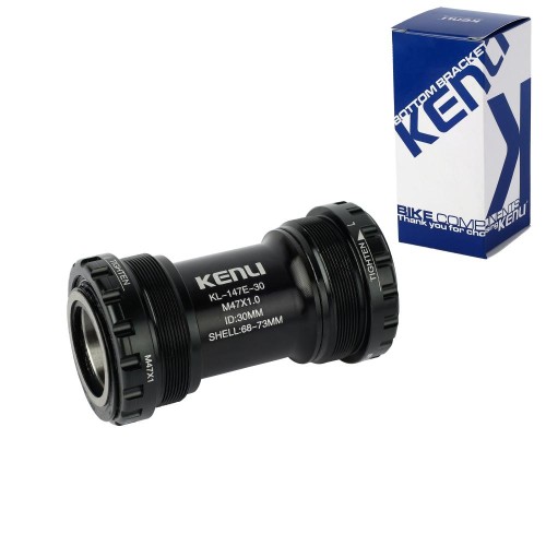 Каретка KENLI KL-147E-30 68мм/73мм. под ось 30мм. с ПП, алюминий