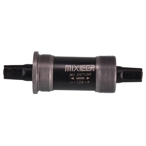 Каретка под квадрат картриджная, MIXIEER BB MX-A203 68x124, пром,подшипники, чёрная
