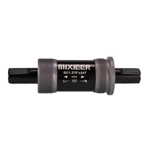Каретка под квадрат картриджная, MIXIEER BB MX-A203 68x127, пром,подшипники, чёрная
