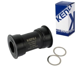 Каретка Press Fit KENLI KL-102D-24 68мм/73мм/86,5мм. под ось 24мм. с ПП, алюминий