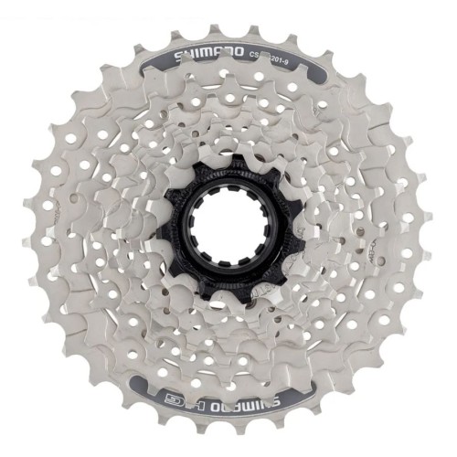 Кассета 9 ск. Shimano CS-HG201 Acera, серебристая, без уп.