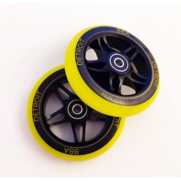 Колесо 110 мм алюминий ABEC-9, желтый/черный
