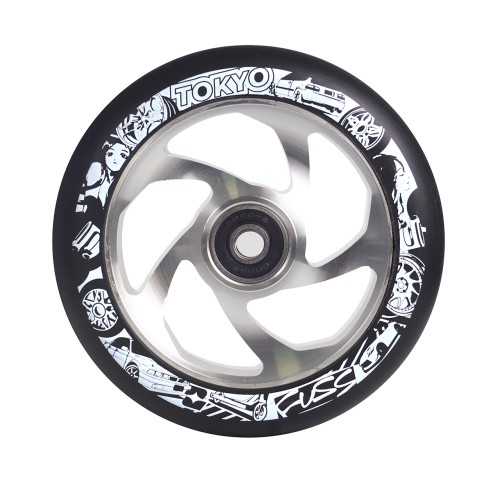 Колесо 110 мм Diverse "Tokyo fuss" Dorisha wheel, silver/black