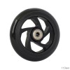 Колесо 110 мм с подшипниками ABEC-9 PU, обод алюминевый, черное