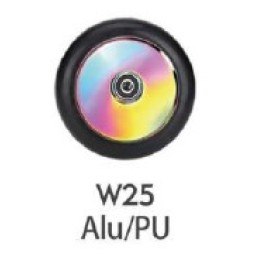 Колесо 110 мм W25 с подшипниками ABEC-9 PU, обод алюминевый, перламутр