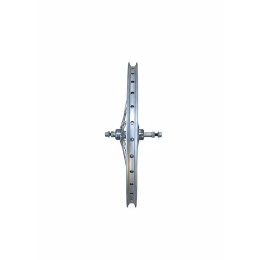 Колесо 20" заднее обод двойной алюм. серебр., V-br, втулка под трещотку 6-7ск под гайку