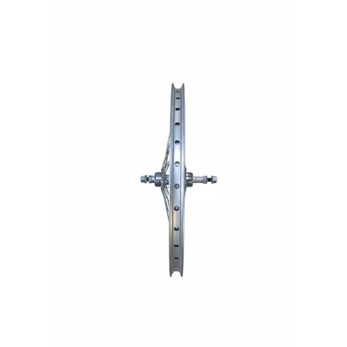 Колесо 20" заднее обод двойной алюм. серебр., V-br, втулка под трещотку 6-7ск под гайку