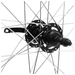 Колесо 24" заднее Dream Bike, алюминиевый двойной обод, 32 сп., под трещотку, под диск. тормоз, эскцентрик