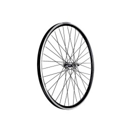 Колесо 24" заднее двойной ал. обод, гайки, D-brake, под трещотку