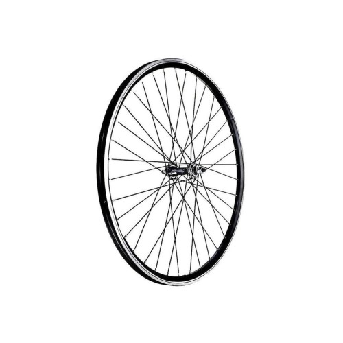 Колесо 24" заднее двойной ал. обод, гайки, D-brake, под трещотку