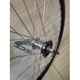 Колесо 24" заднее TRIX, алюмин, двойной, 36H, индикатор износа, 507х19.6/25х29,5мм, A/V, черный, втулка сталь